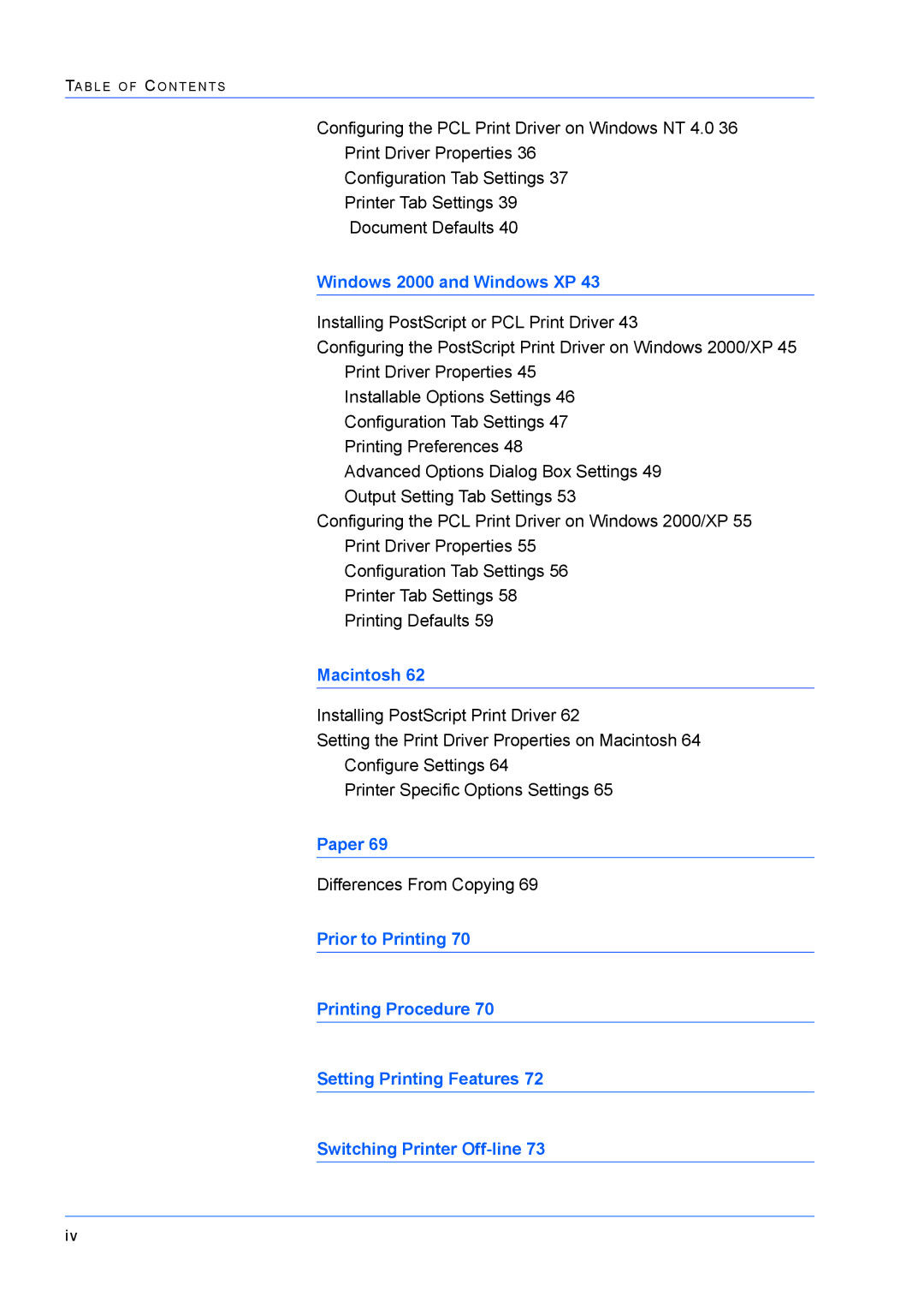 Xerox M24 manual Windows 2000 and Windows XP 