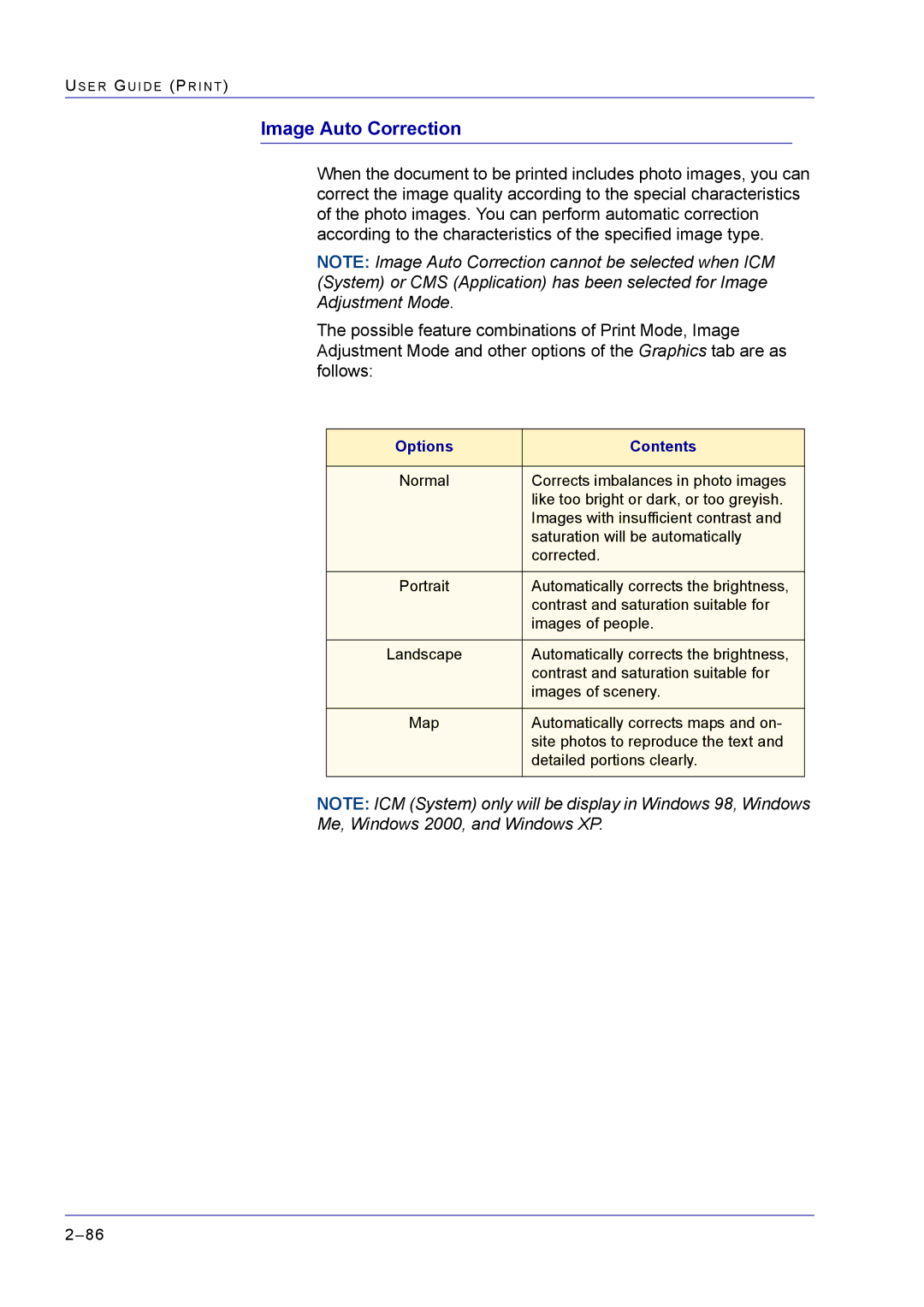 Xerox M24 manual Image Auto Correction 