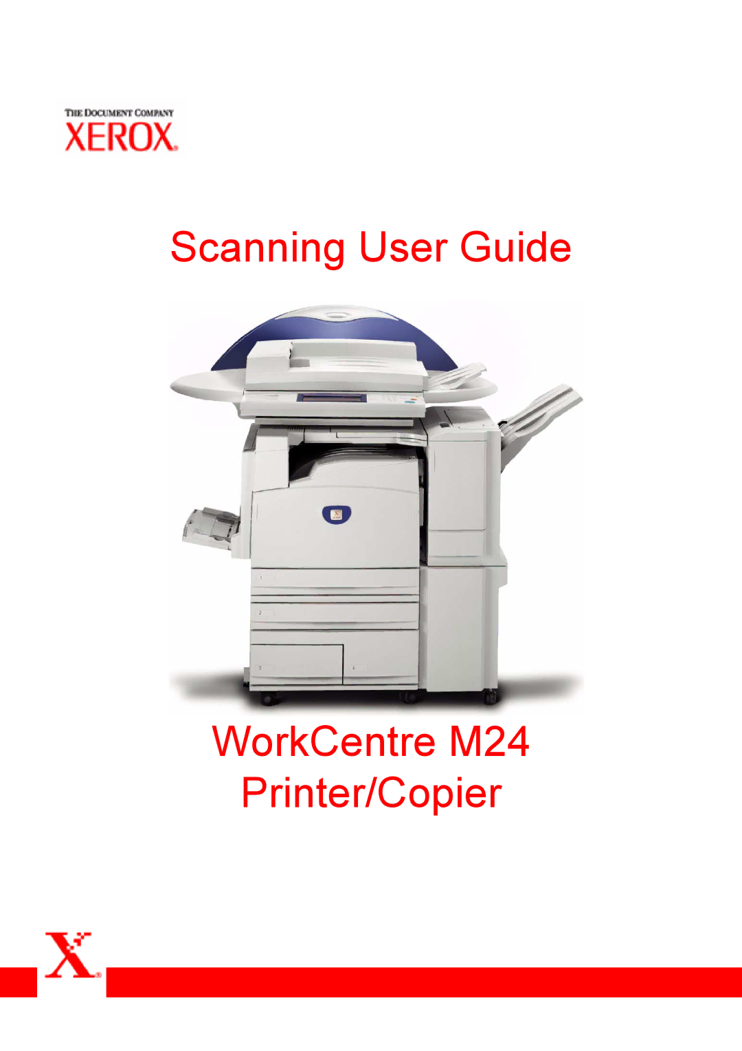 Xerox manual Scanning User Guide WorkCentre M24 Printer/Copier 