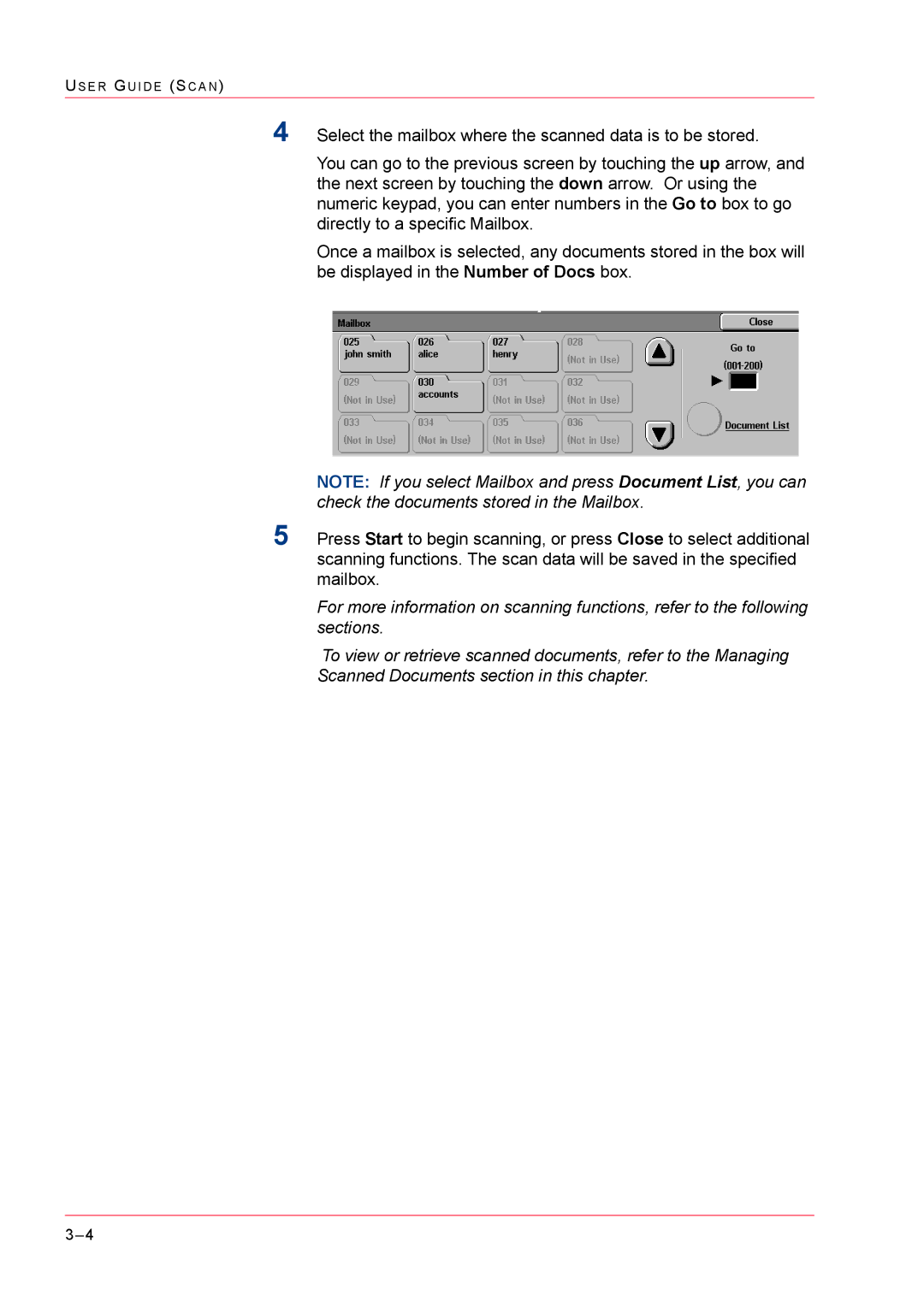 Xerox M24 manual US E R GU I D E SC a N 