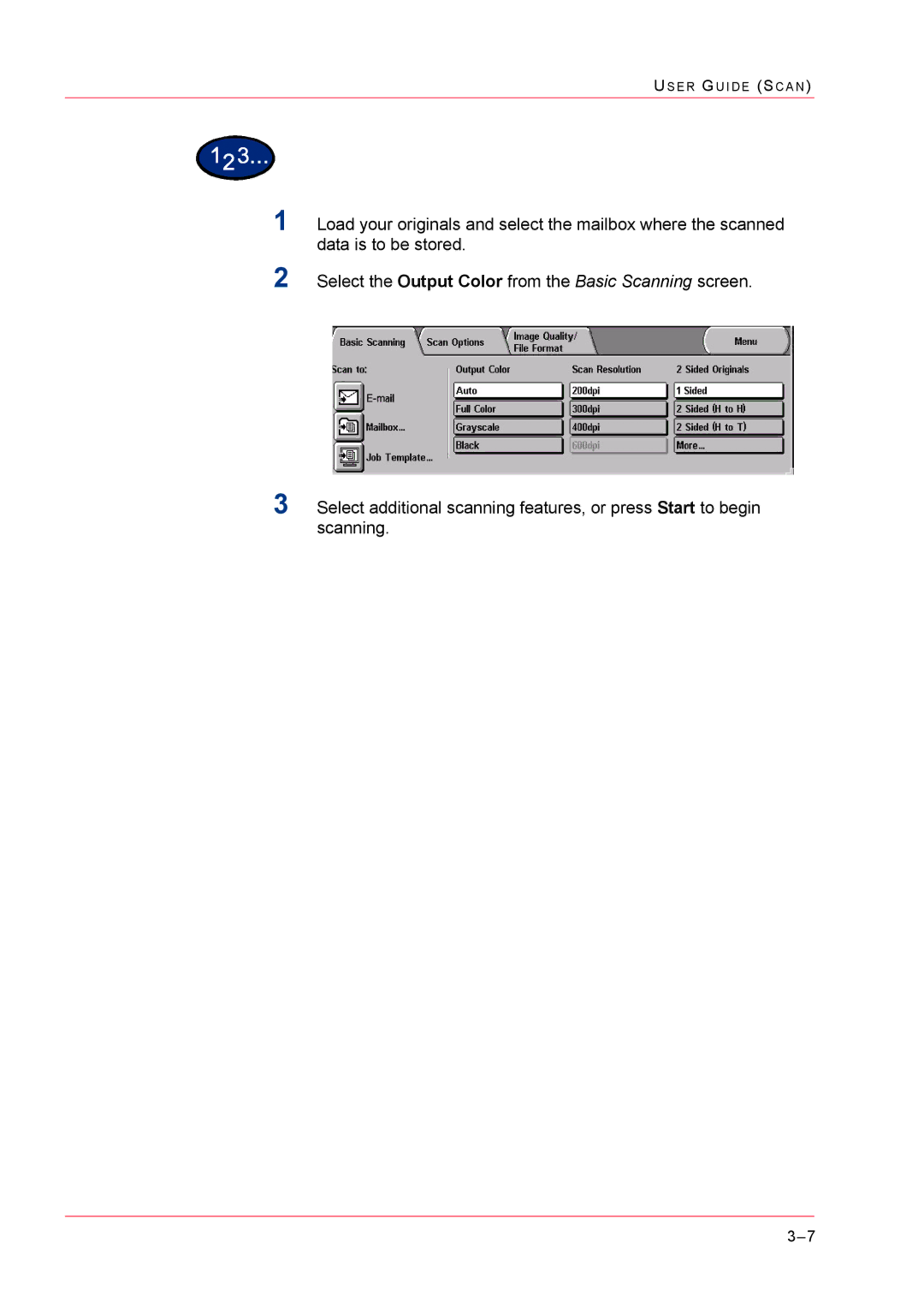 Xerox M24 manual US E R GU I D E SC a N 