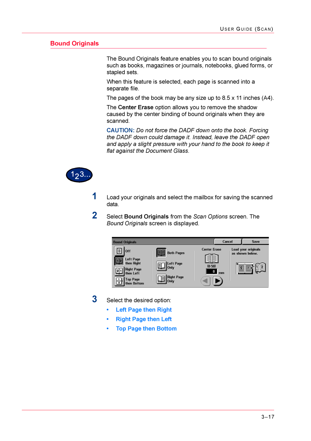 Xerox M24 manual Bound Originals 