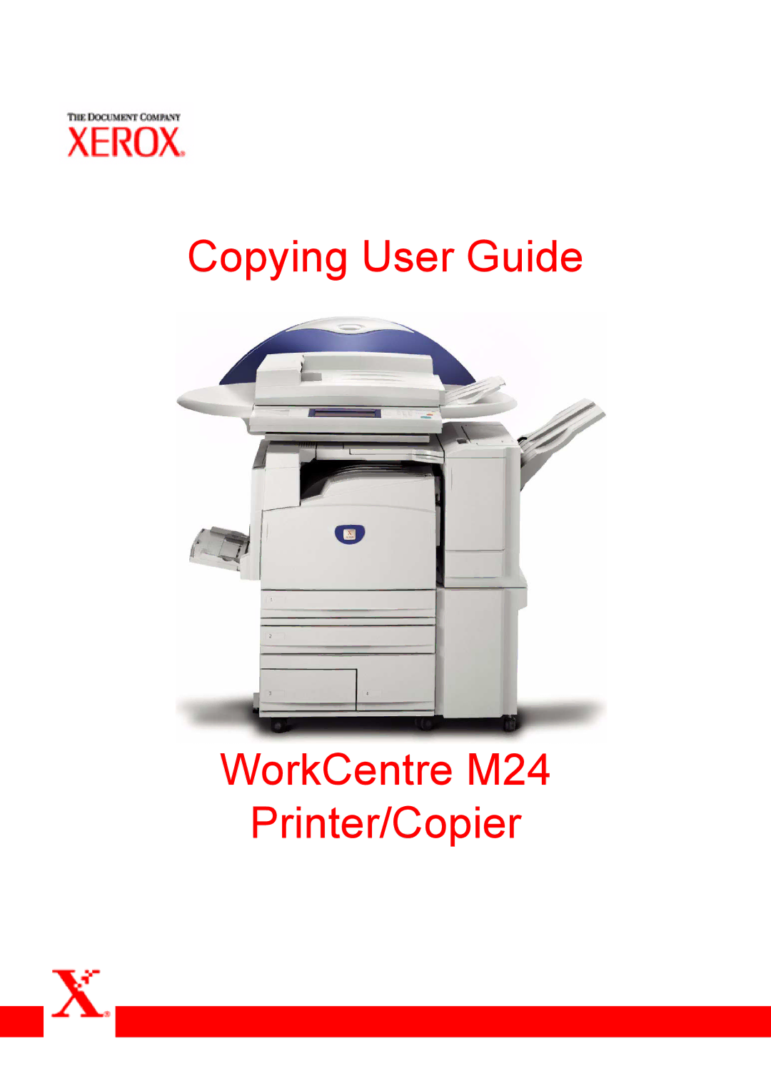 Xerox manual Copying User Guide WorkCentre M24 Printer/Copier 