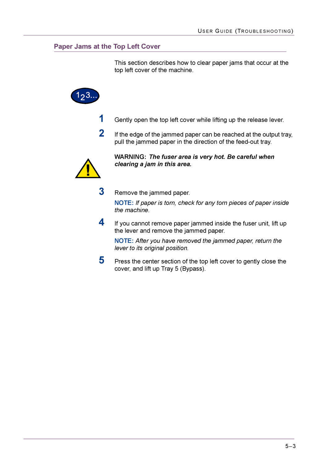 Xerox M24 manual Us E R Gu I D E Tr O U B L E S H O O T I N G 