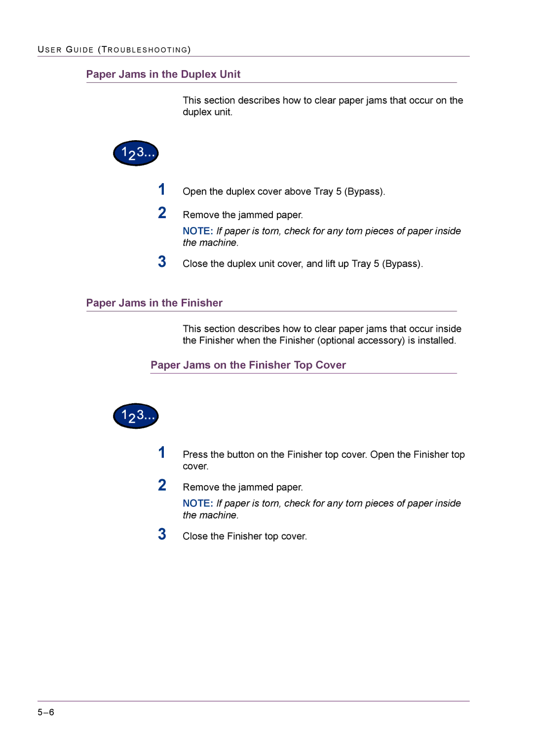 Xerox M24 manual Paper Jams in the Duplex Unit 