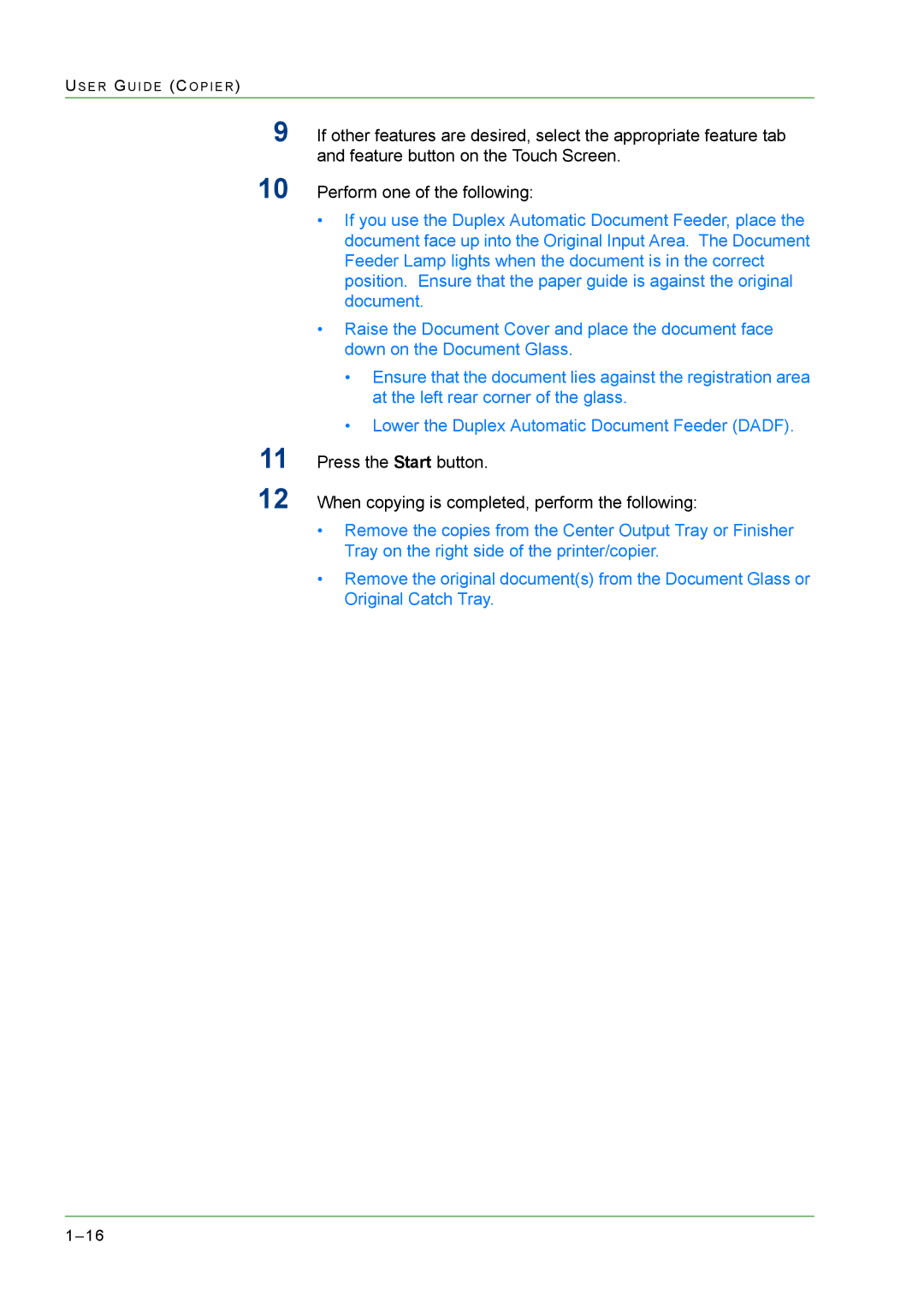 Xerox M24 manual When copying is completed, perform the following 