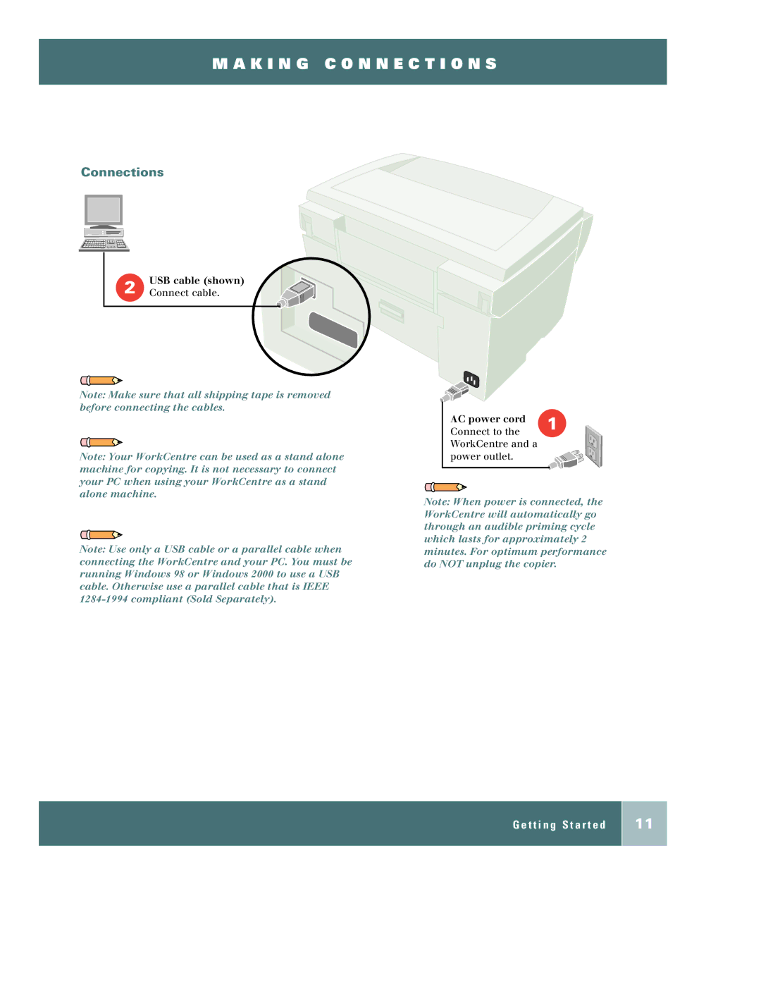 Xerox M950, m940 manual K I N G C O N N E C T I O N S, Connections 