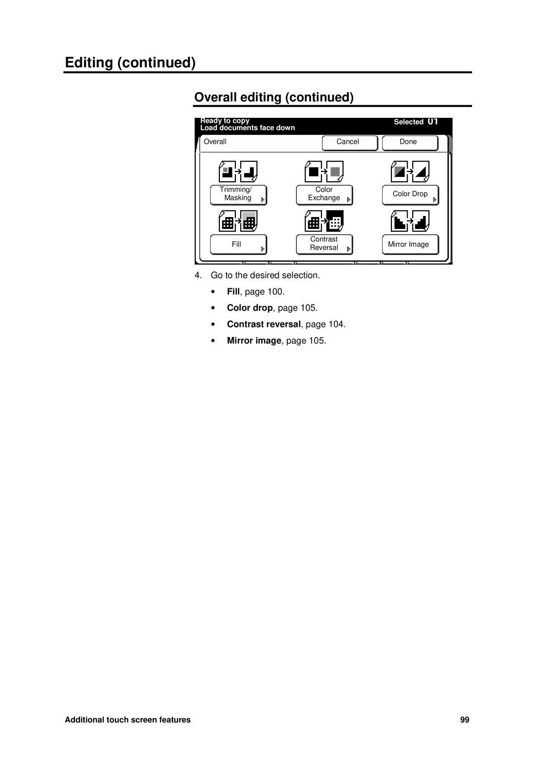 Xerox MAX 200 manual Contrast reversal, Mirror image 