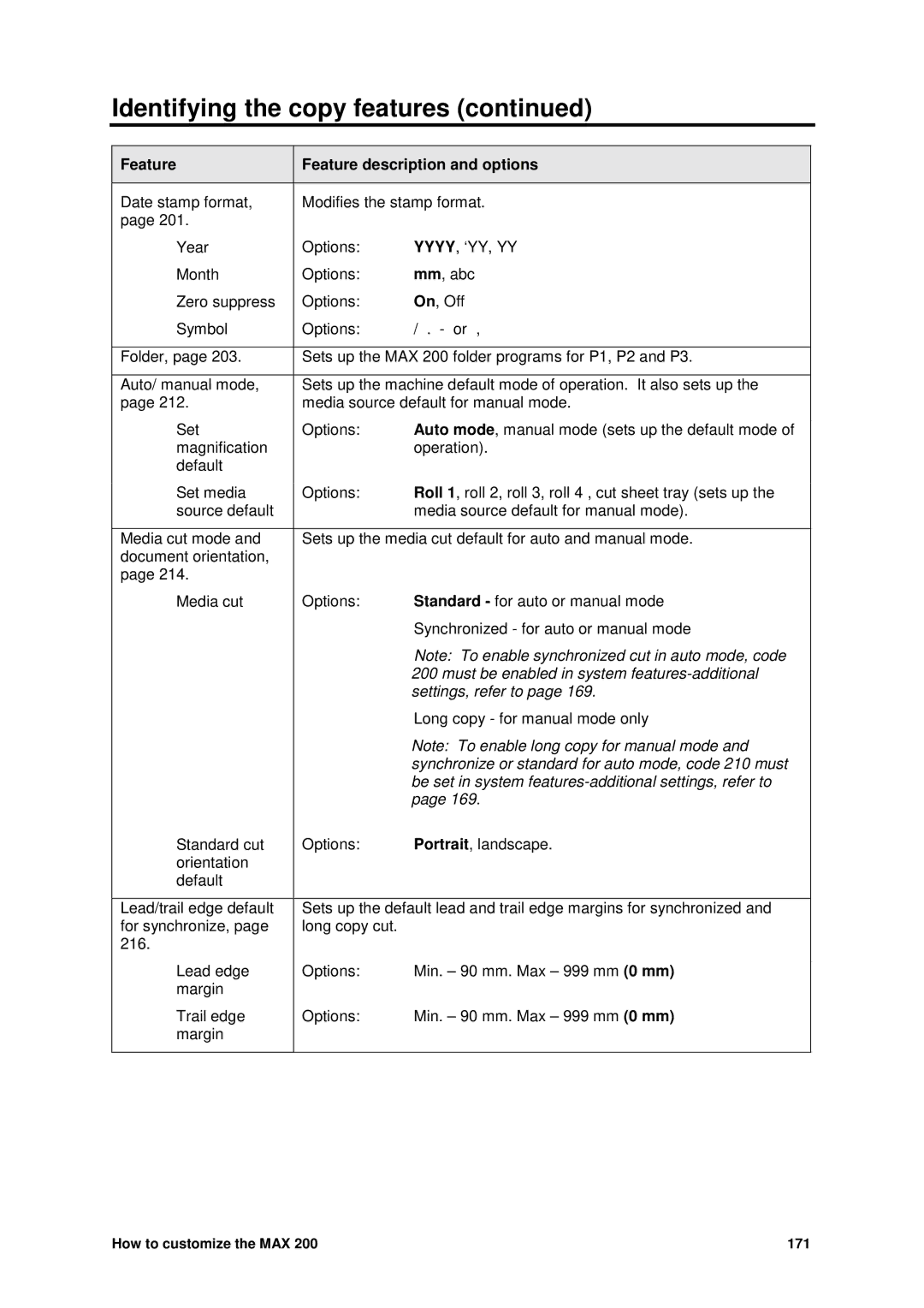 Xerox MAX 200 manual Must be enabled in system features-additional 