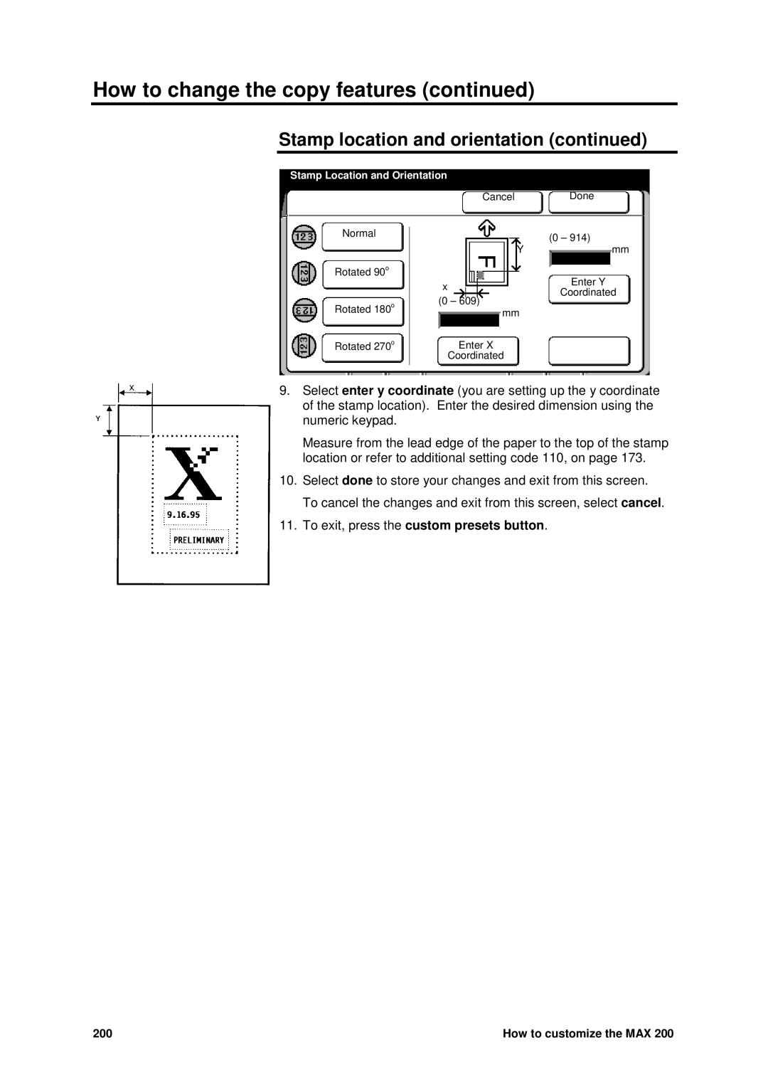 Xerox MAX 200 manual 