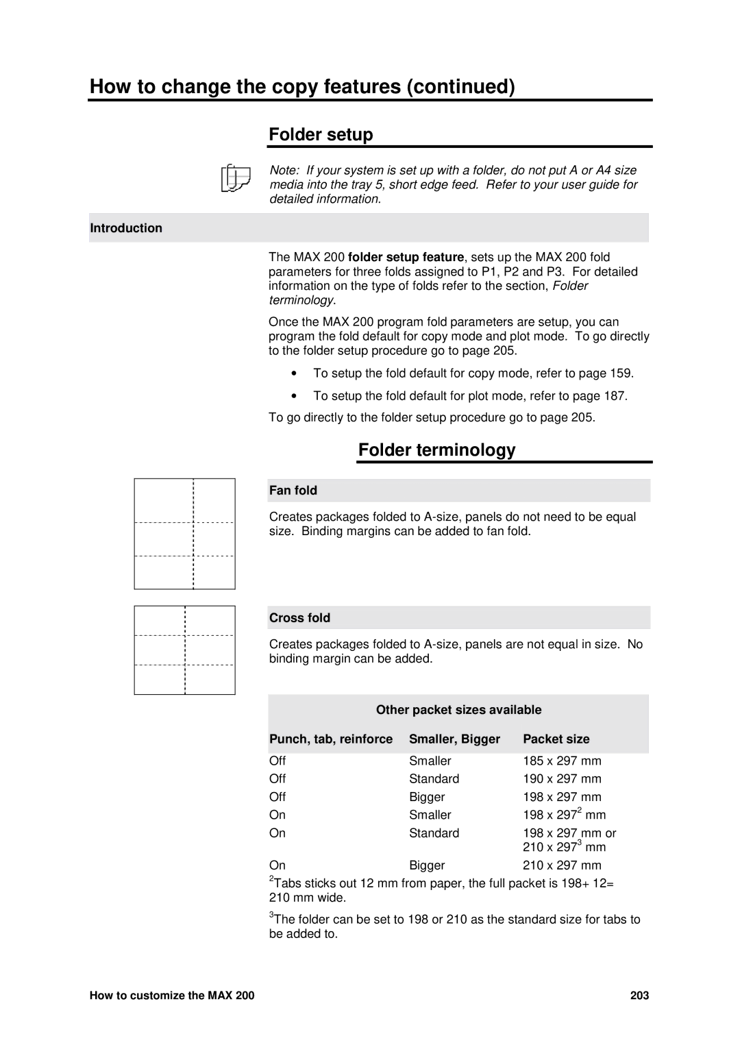 Xerox MAX 200 manual Folder setup, Folder terminology 