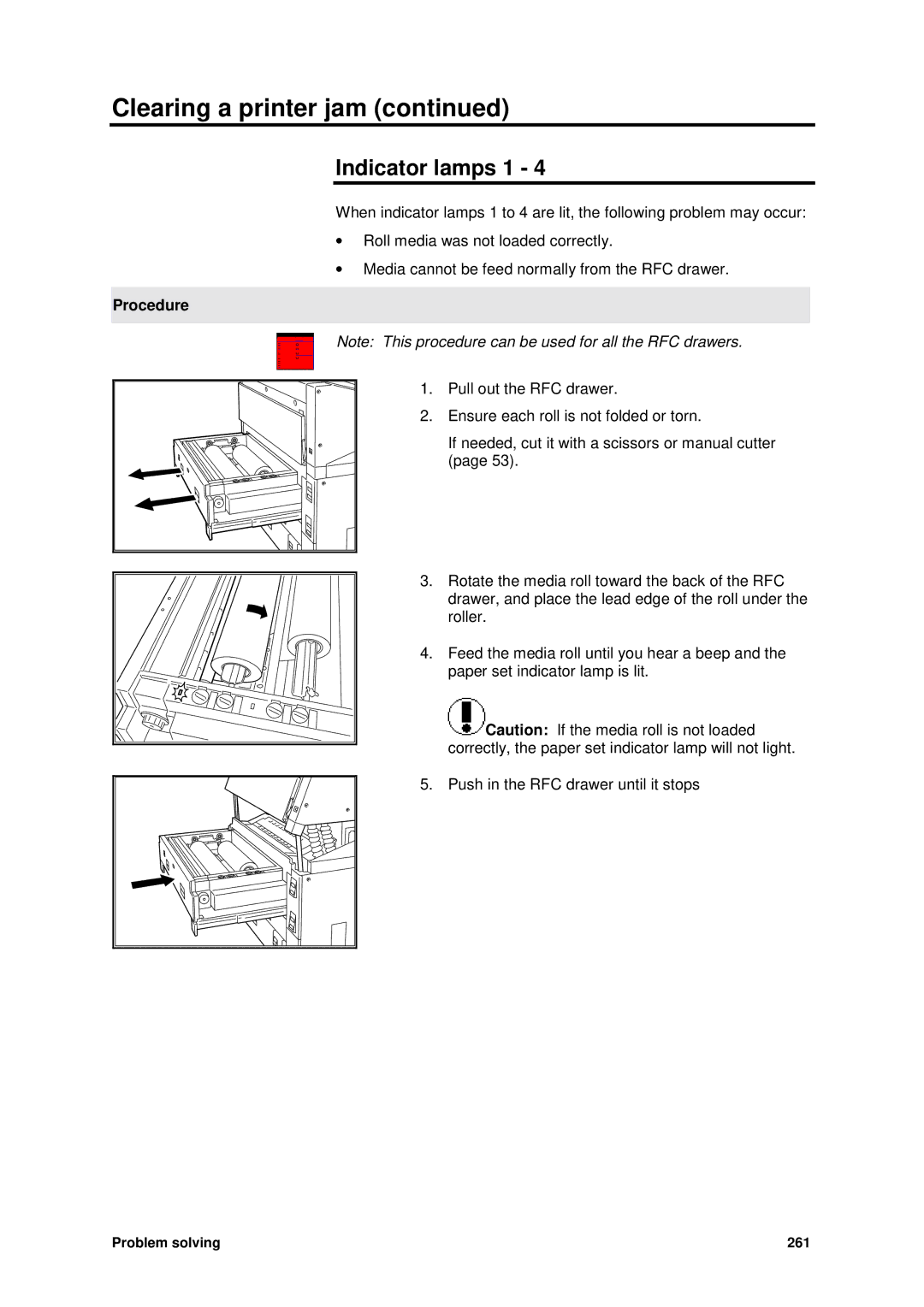 Xerox MAX 200 manual Indicator lamps 1 