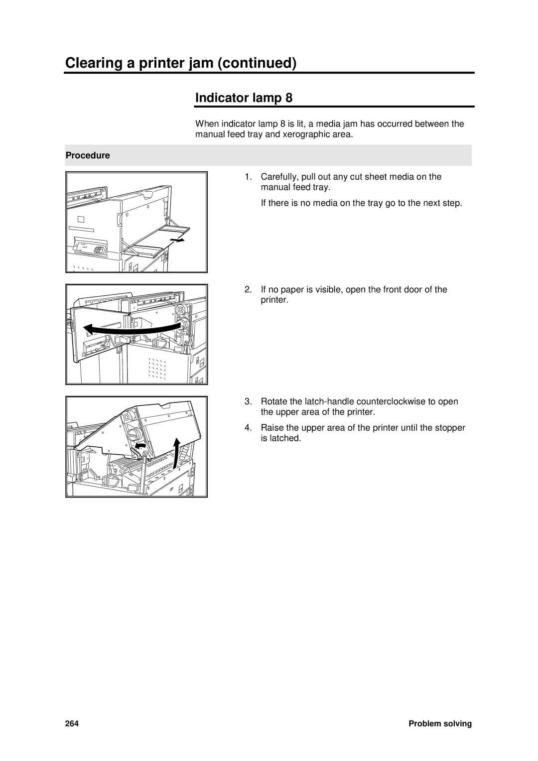 Xerox MAX 200 manual Carefully, pull out any cut sheet media on 