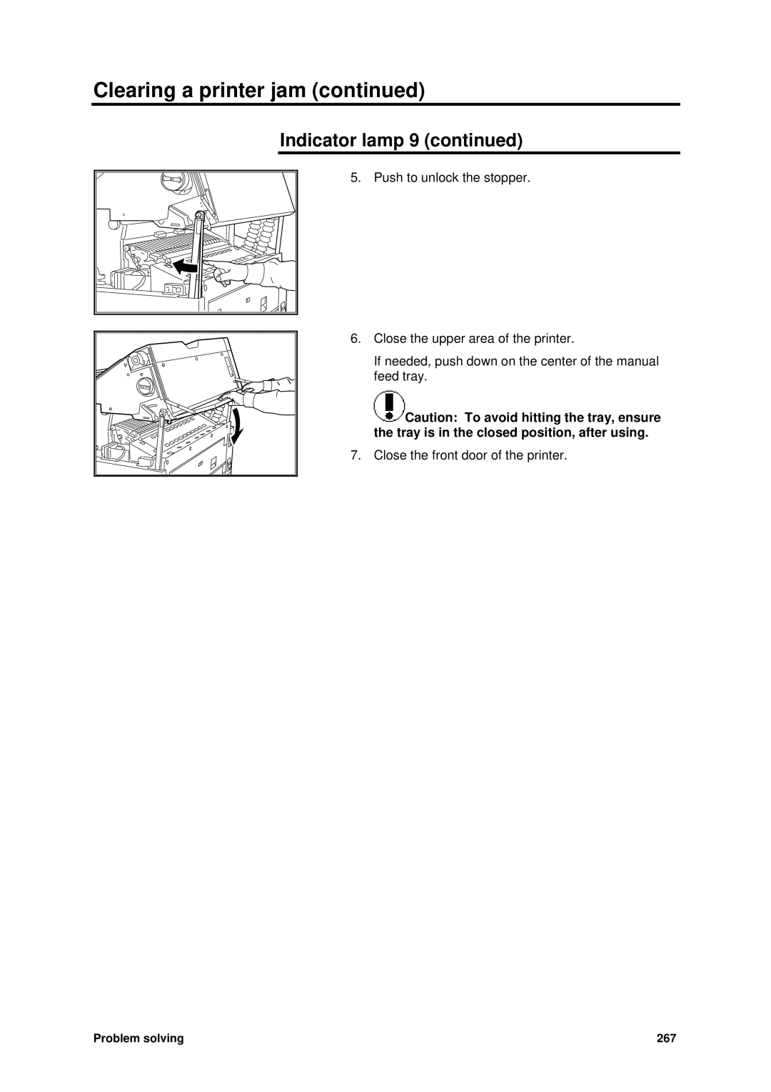 Xerox MAX 200 manual Problem solving 267 