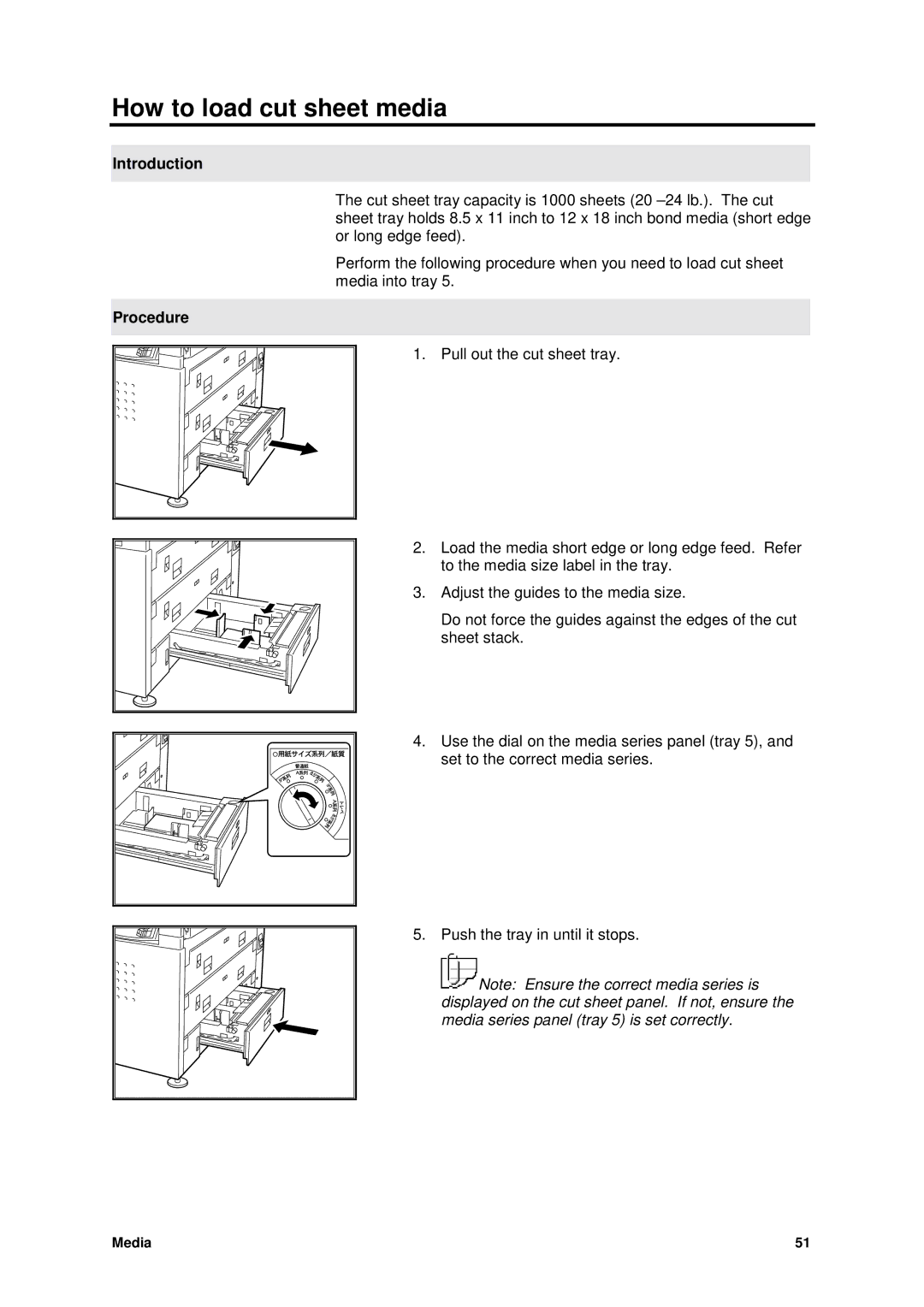 Xerox MAX 200 manual How to load cut sheet media 