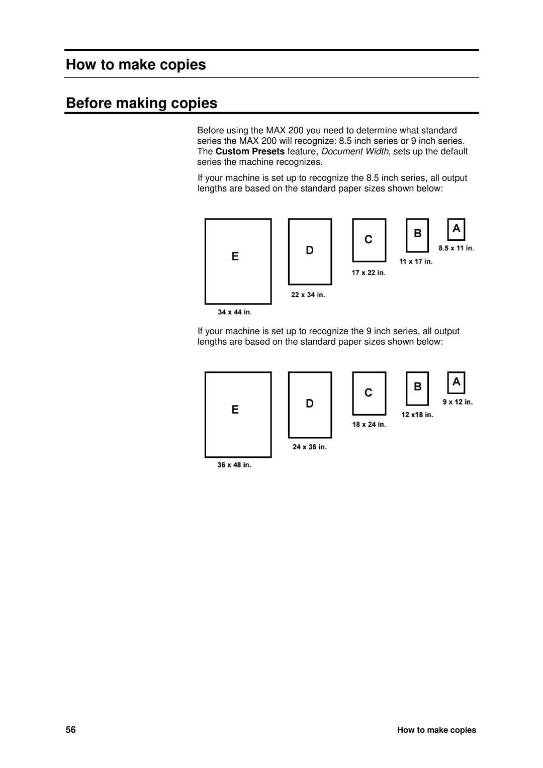 Xerox MAX 200 manual How to make copies Before making copies 