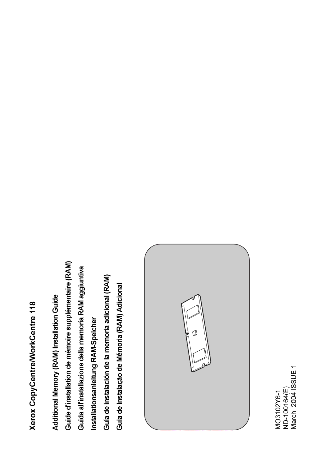 Xerox MO3102Y6-1 manual Xerox CopyCentre/WorkCentre 