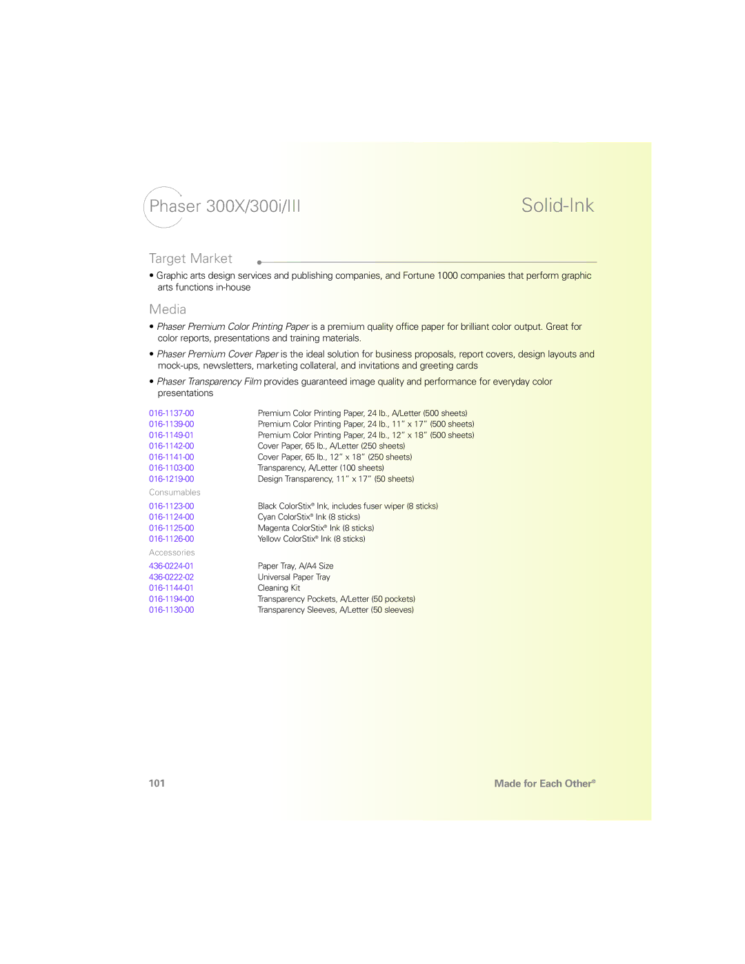 Xerox N Series manual Phaser 300X/300i/III 