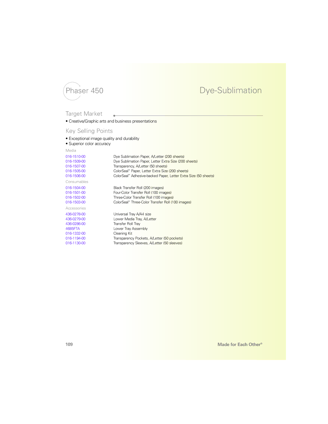 Xerox N Series manual Made for Each Other 