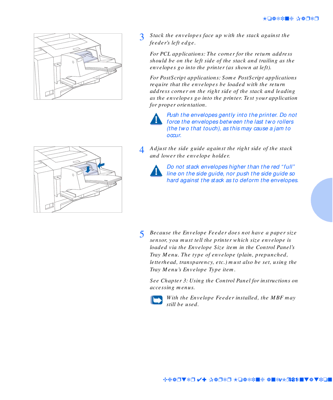 Xerox N17b manual Loading Paper 