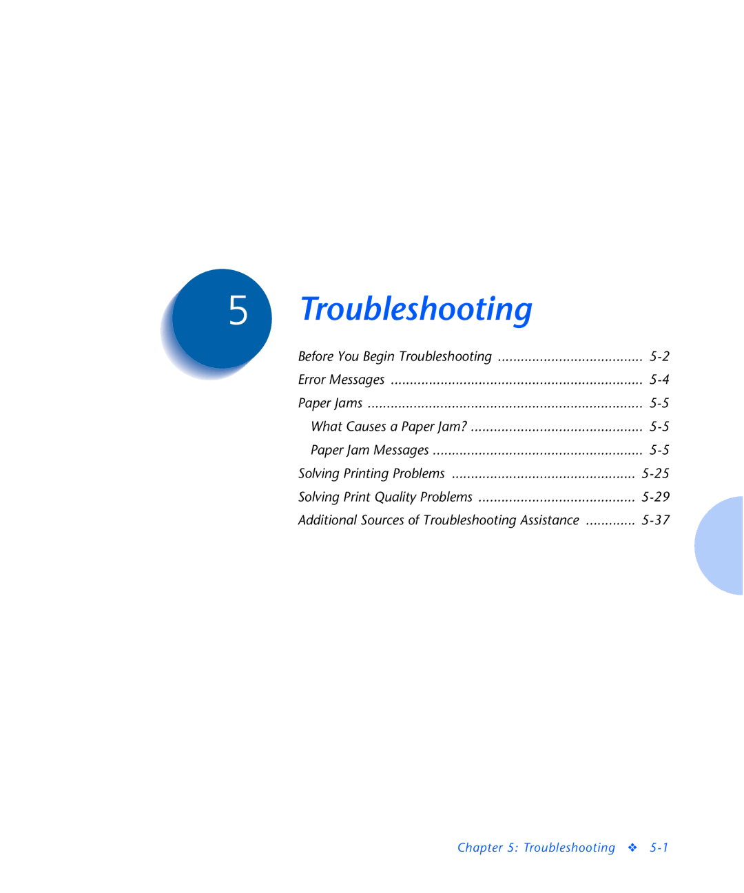 Xerox N2125 manual Troubleshooting 