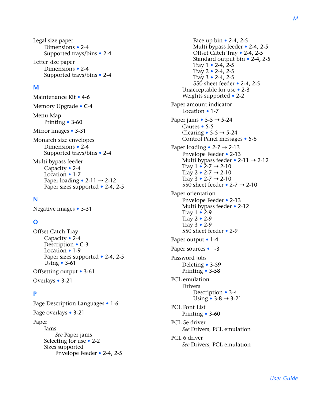 Xerox N2125 manual User Guide 