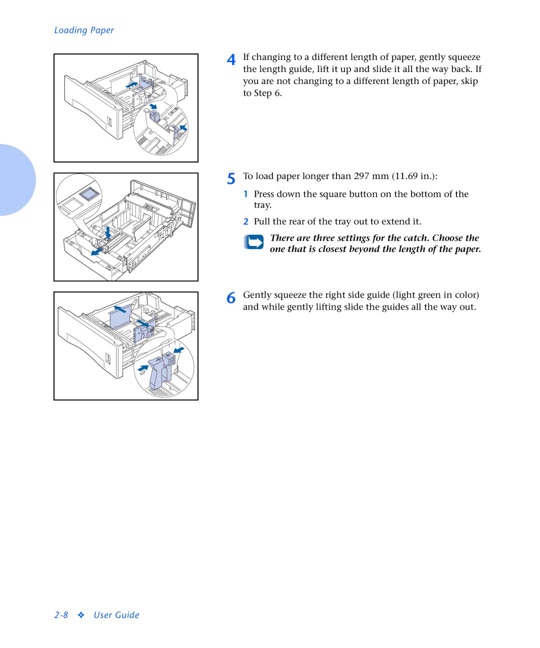 Xerox N2125 manual Loading Paper 