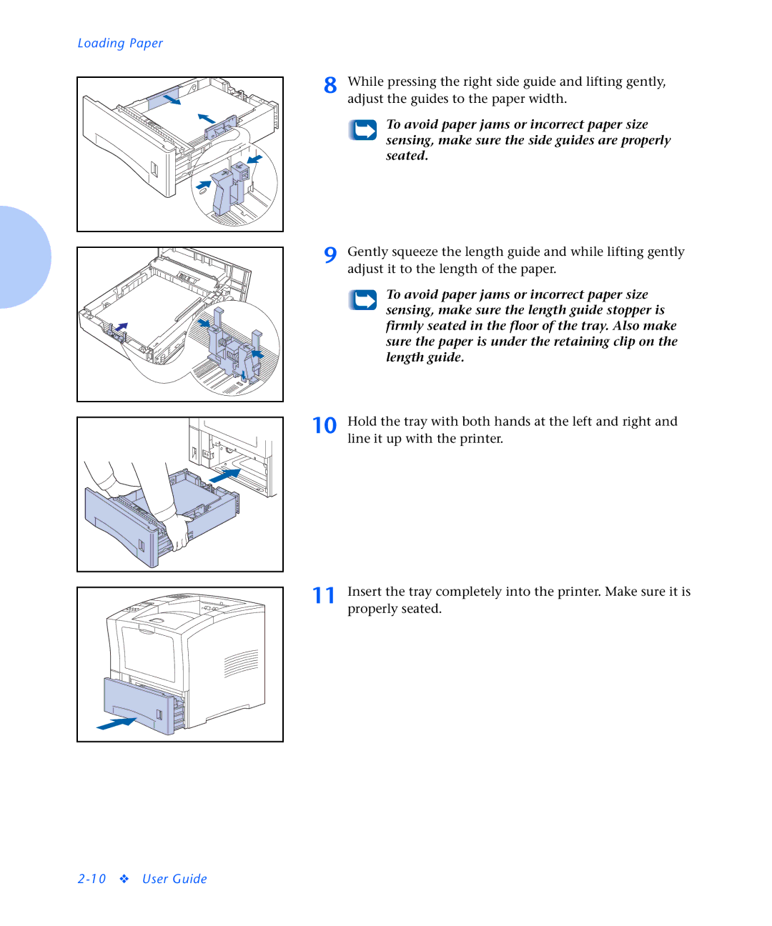 Xerox N2125 manual Loading Paper 