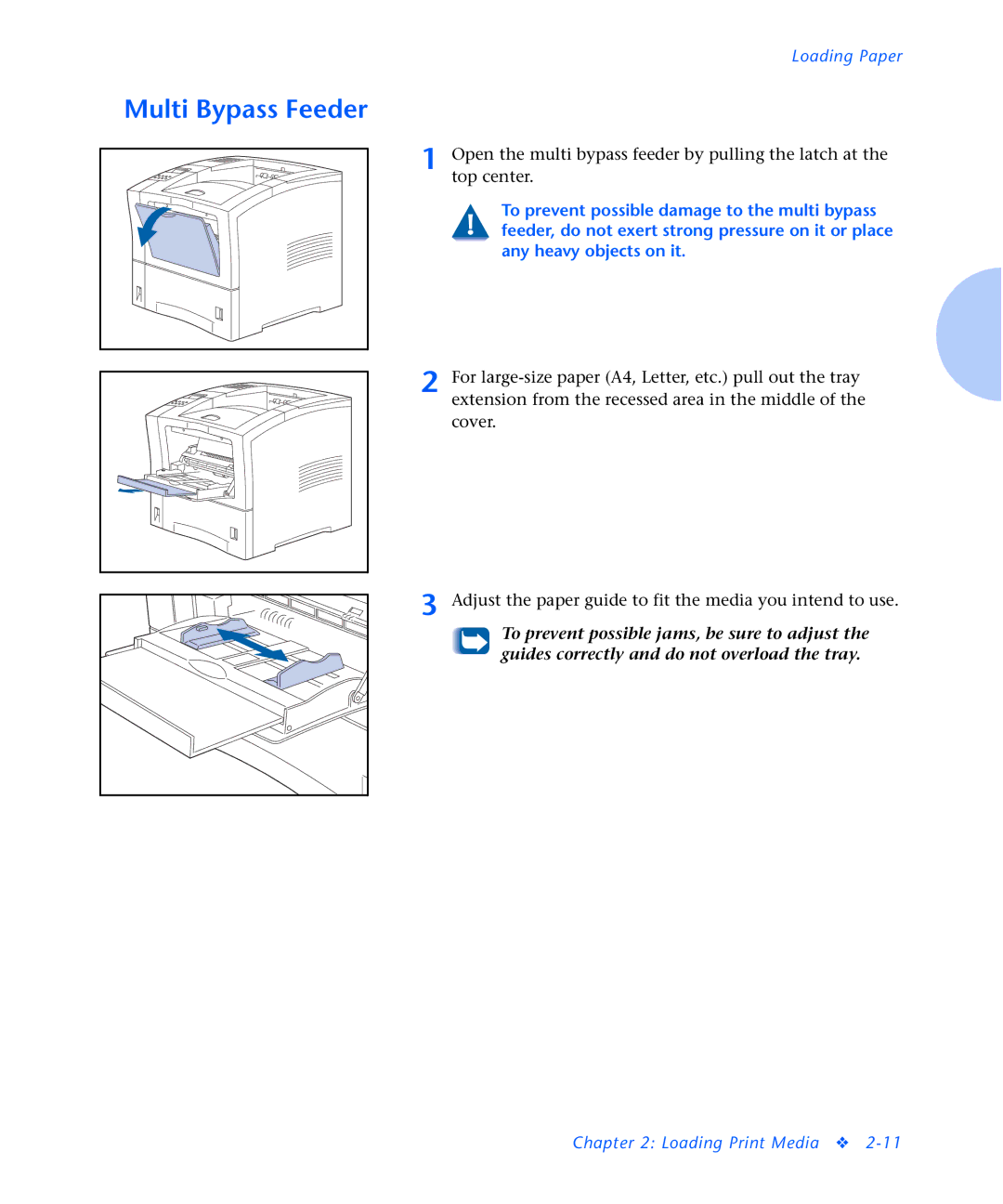 Xerox N2125 manual Multi Bypass Feeder 