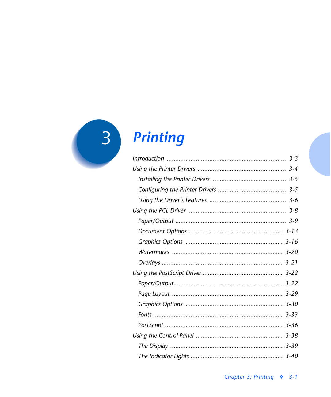 Xerox N2125 manual Printing 