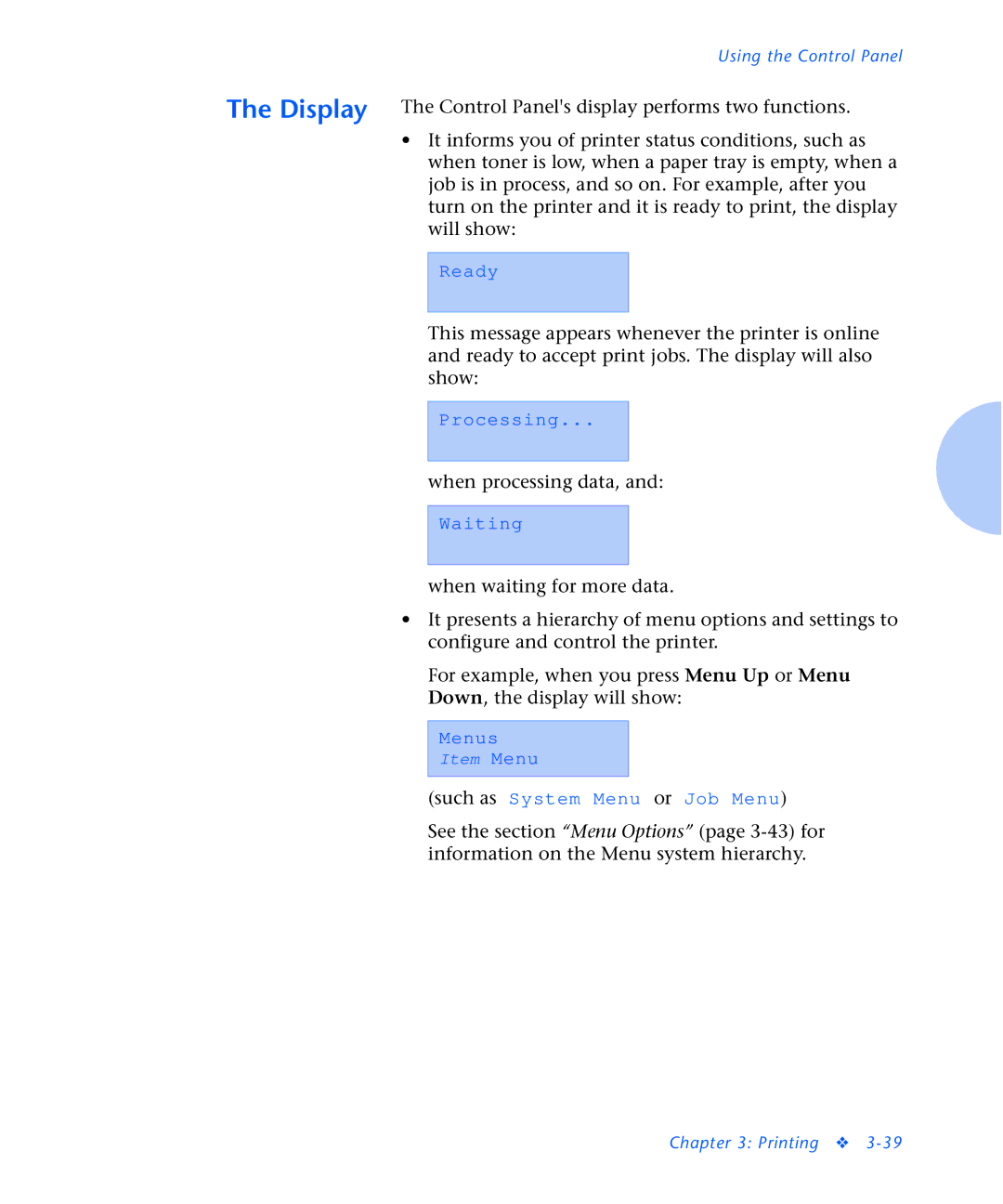 Xerox N2125 manual When processing data 