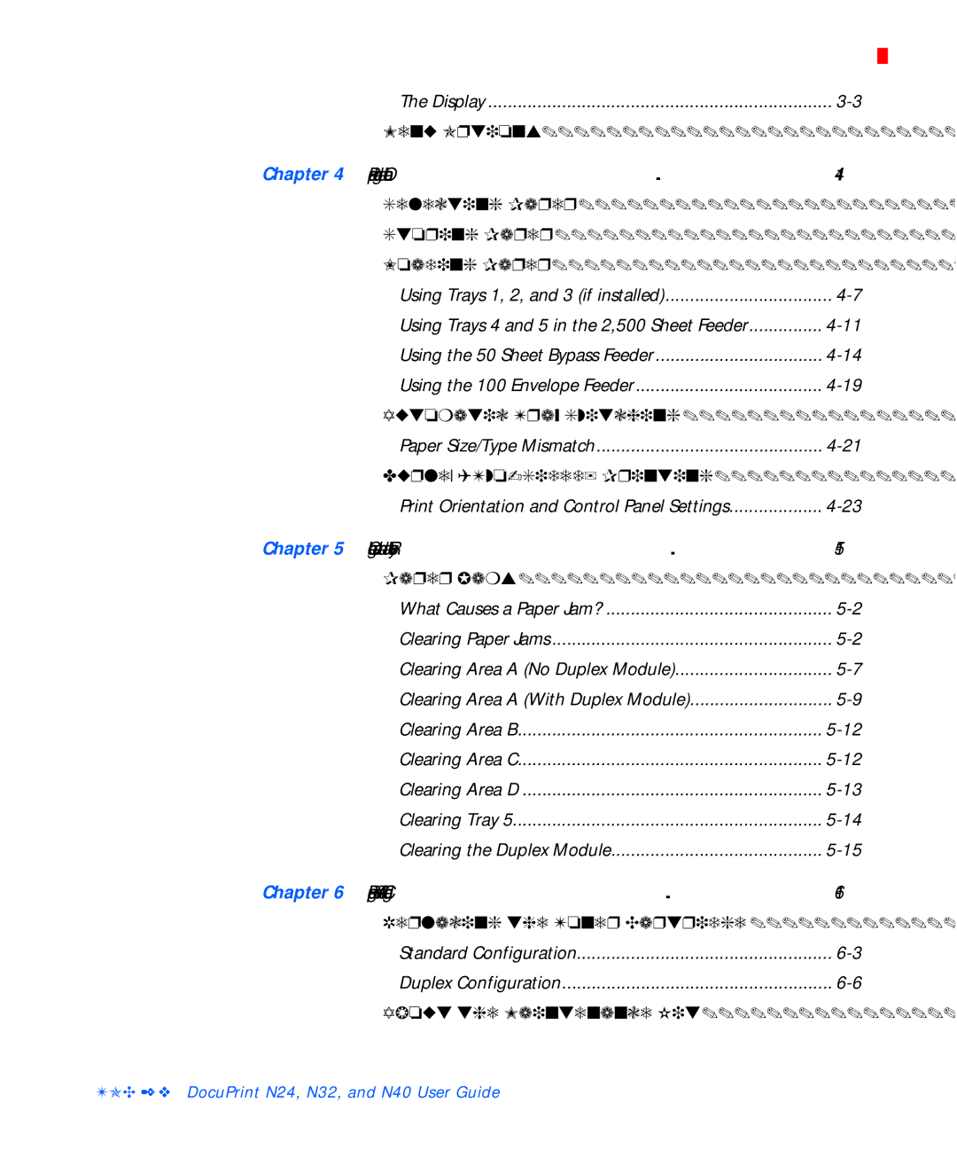 Xerox N32, N24, N40 manual Paper Loading and Orientation 