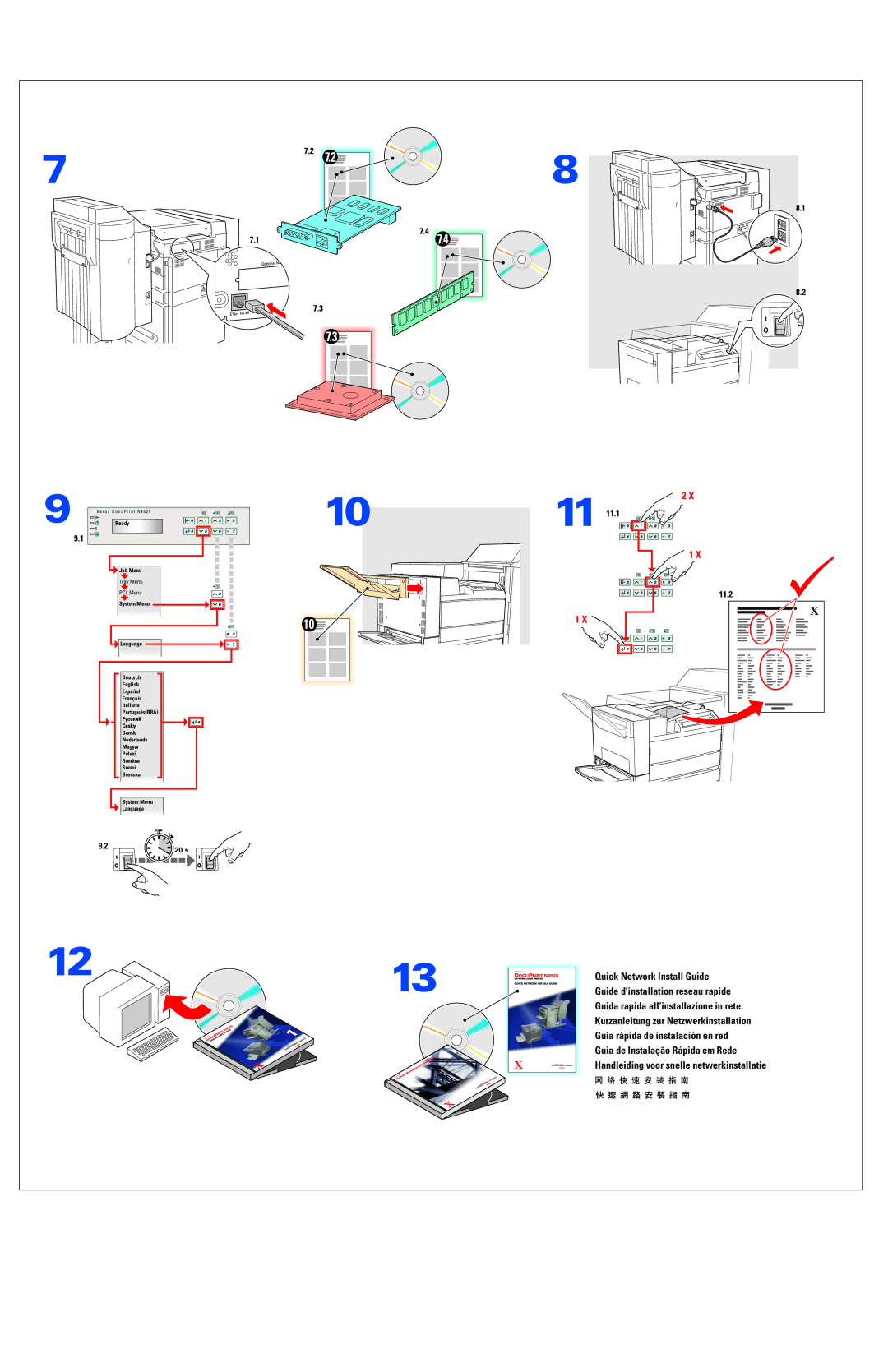 Xerox N4525 manual 20 s 