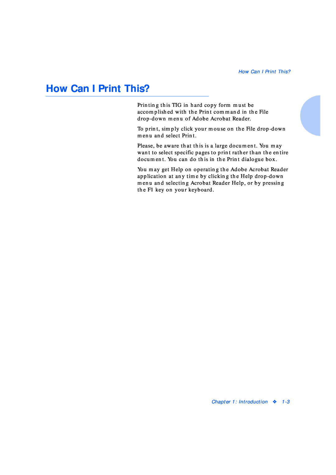Xerox Network Laser Printers manual How Can I Print This?, Introduction 