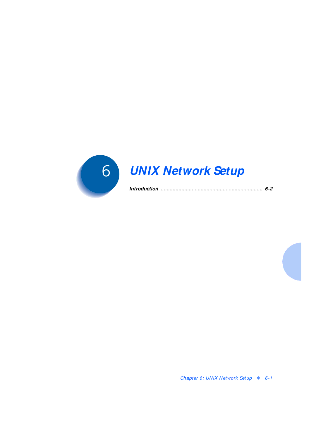 Xerox Network Laser Printers manual Unix Network Setup 