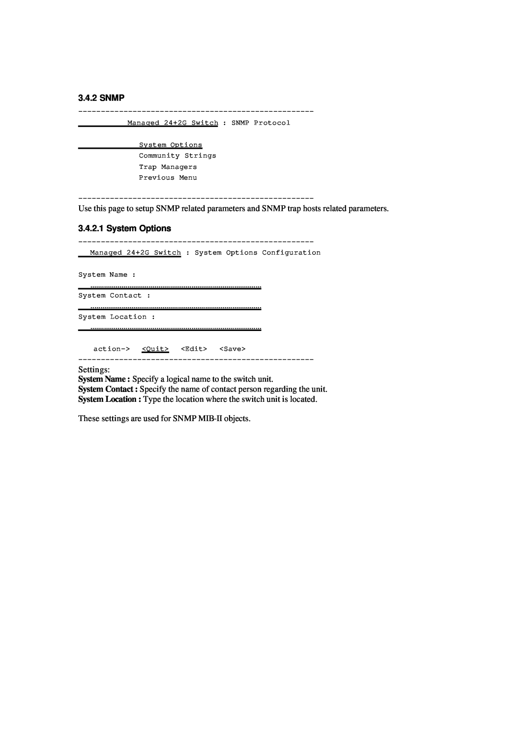 Xerox NS-2260 operation manual Snmp, System Options 