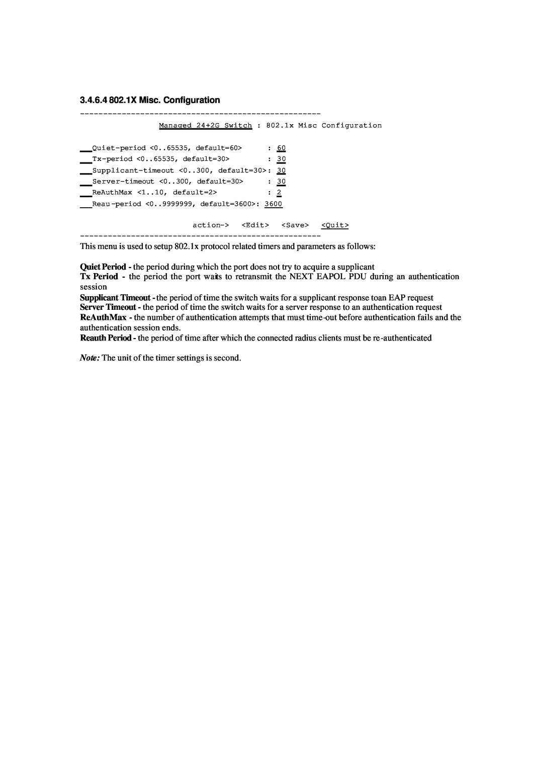 Xerox NS-2260 operation manual 3.4.6.4 802.1X Misc. Configuration 