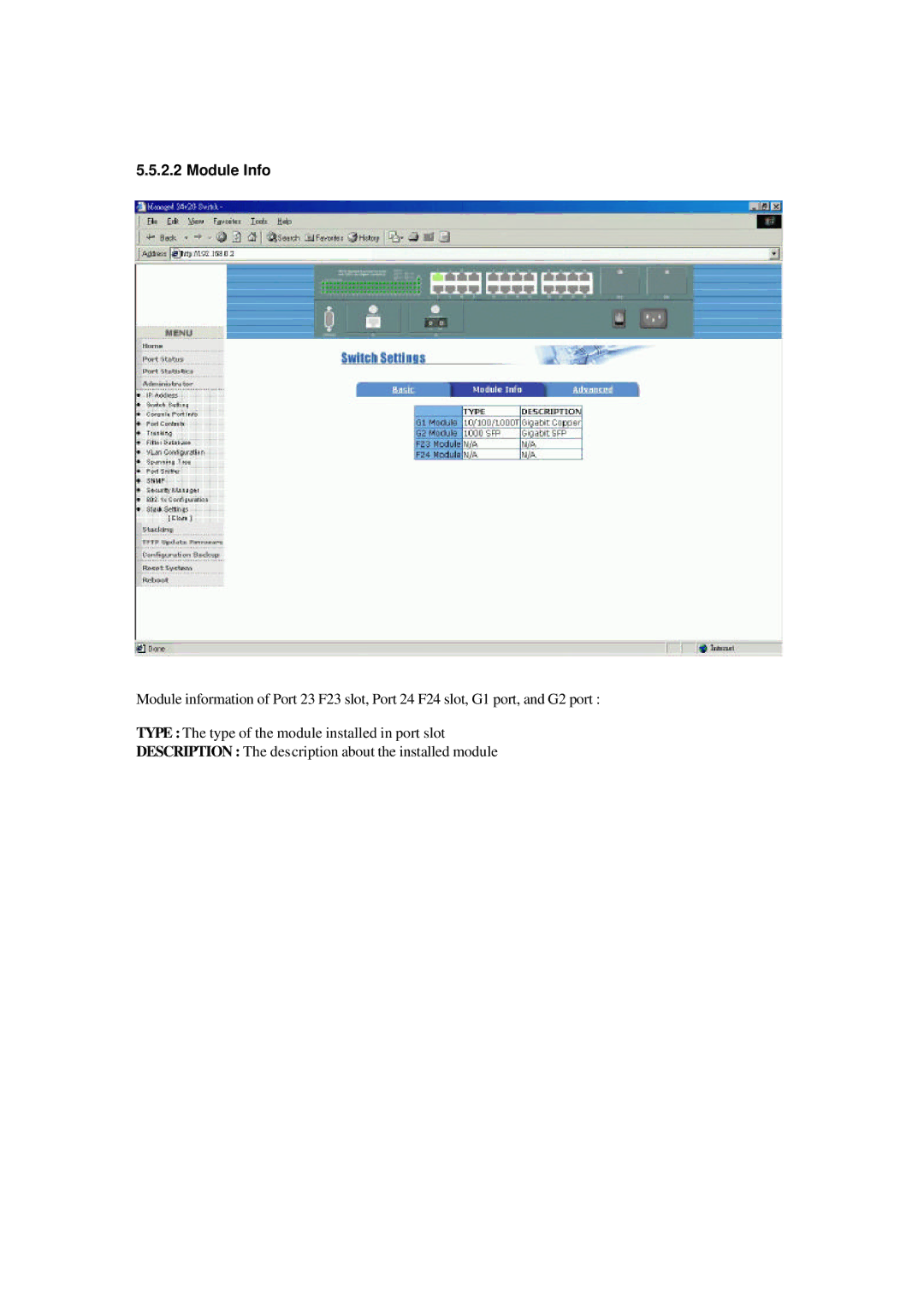 Xerox NS-2260 operation manual Module Info 