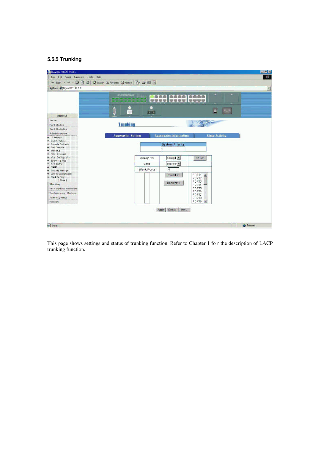 Xerox NS-2260 operation manual Trunking 