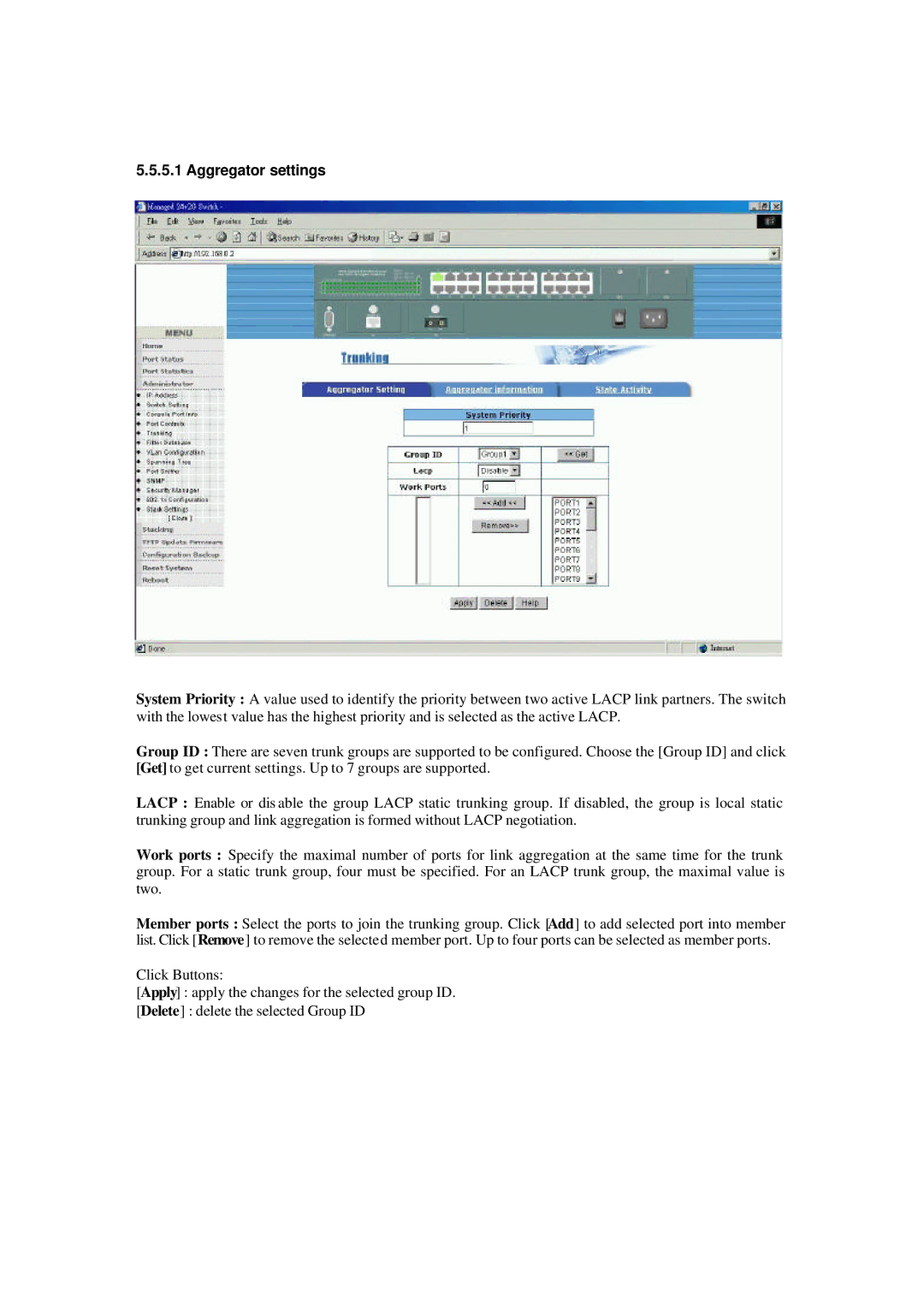 Xerox NS-2260 operation manual Aggregator settings 