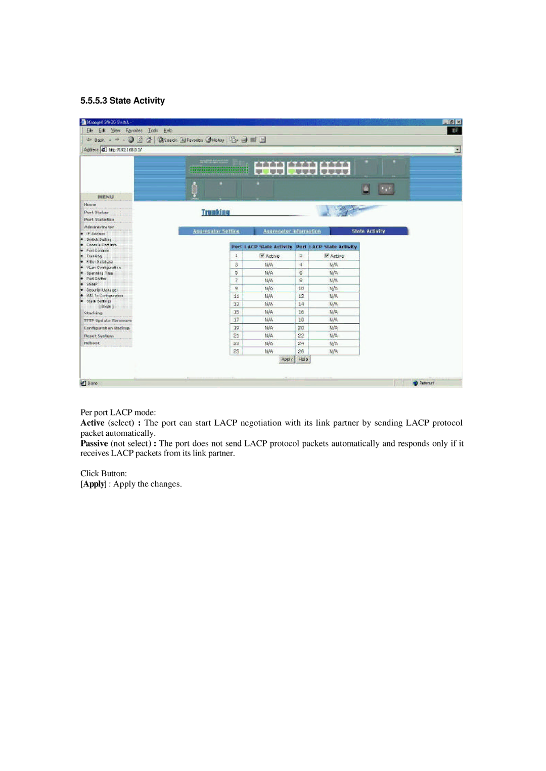 Xerox NS-2260 operation manual State Activity 