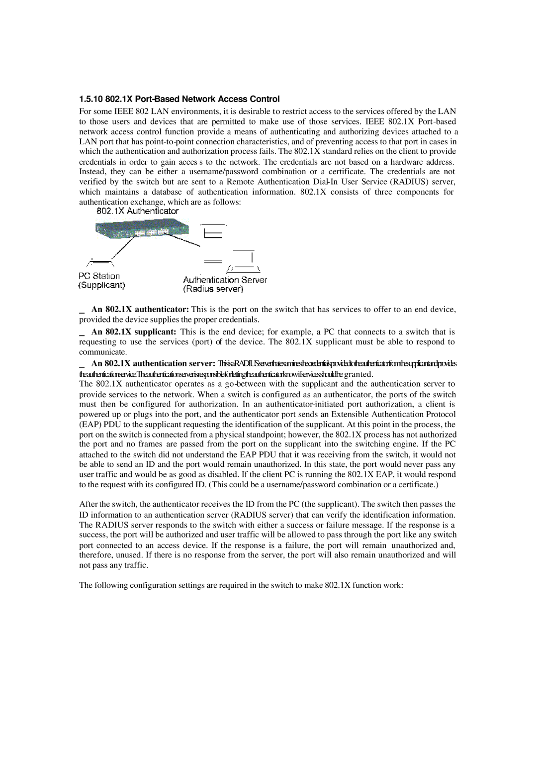 Xerox NS-2260 operation manual 10 802.1X Port-Based Network Access Control 