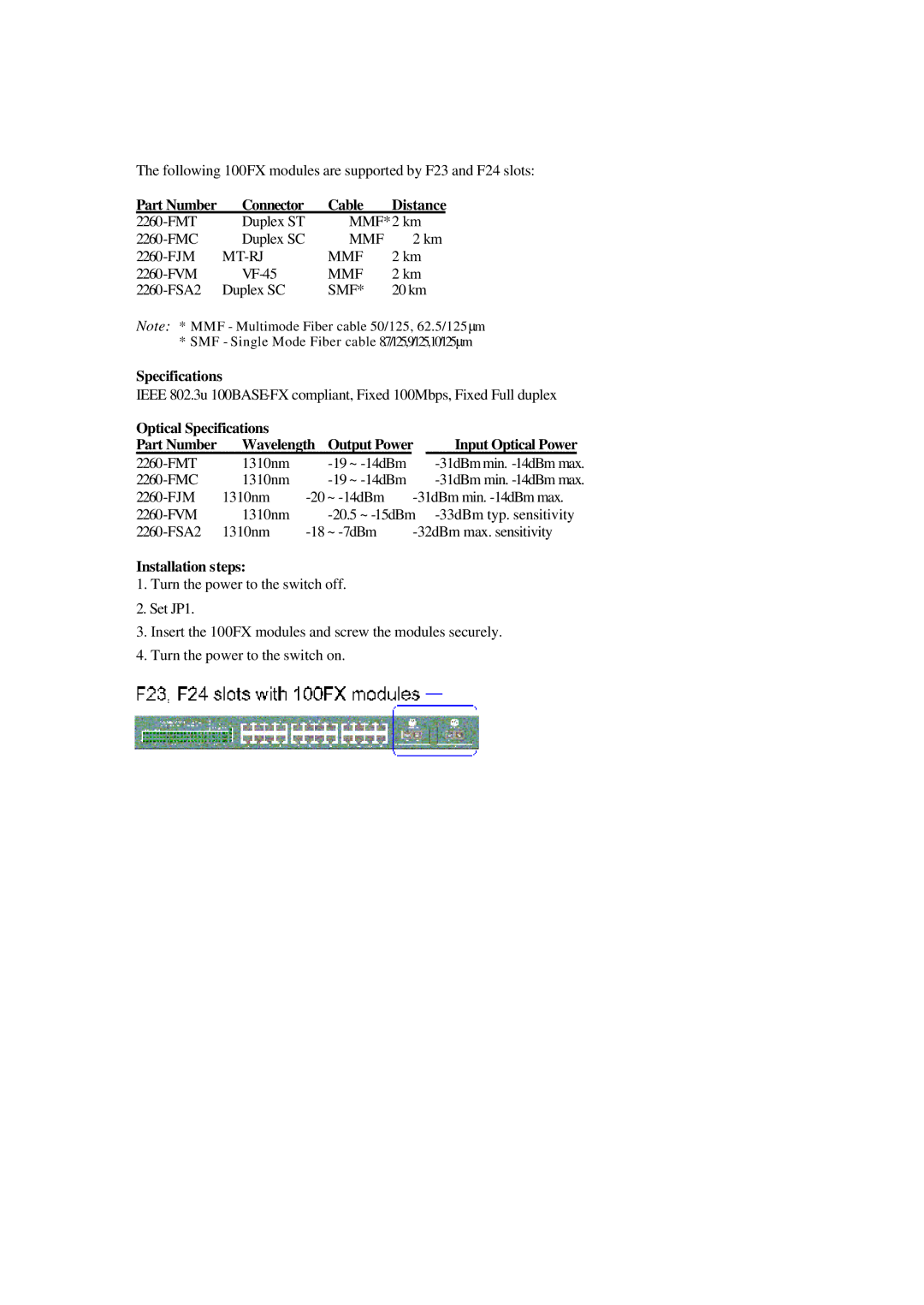 Xerox NS-2260 operation manual Part Number Connector Cable, Specifications, Installation steps 