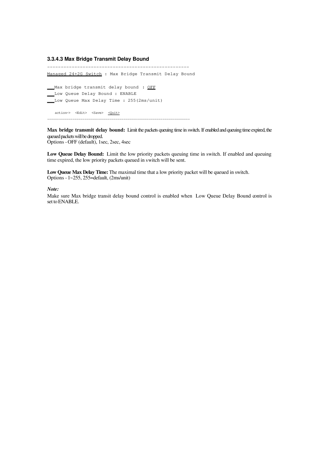 Xerox NS-2260 operation manual Max Bridge Transmit Delay Bound 