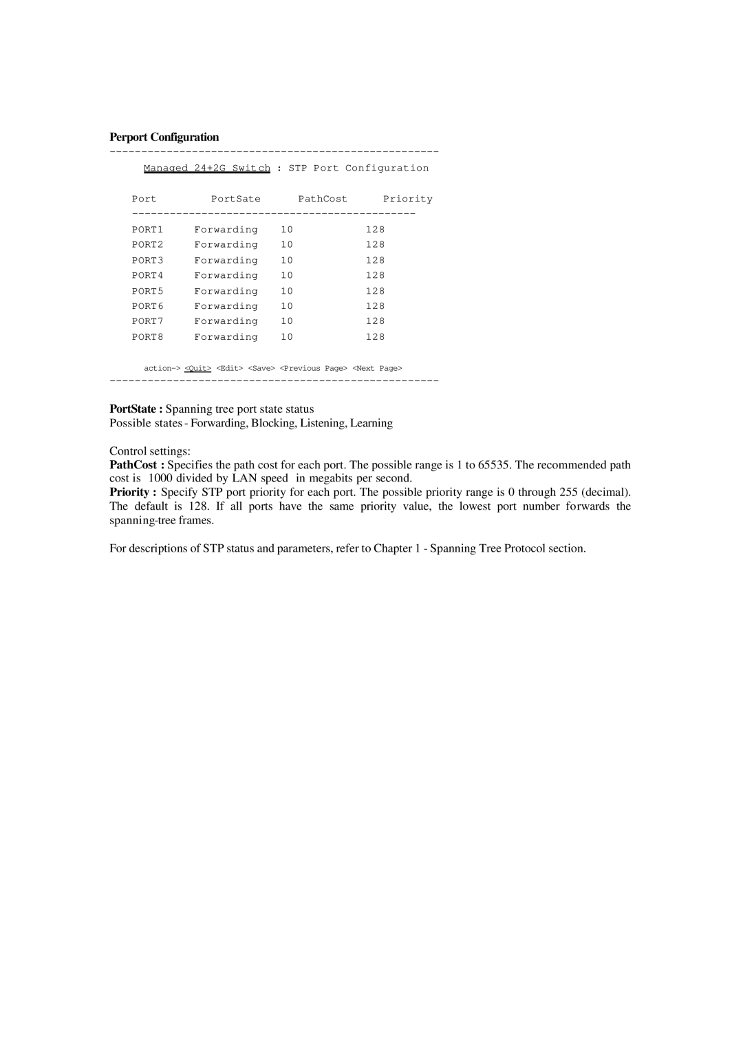 Xerox NS-2260 operation manual Perport Configuration 