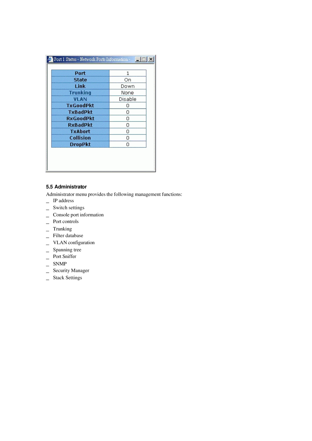 Xerox NS-2260 operation manual Administrator 