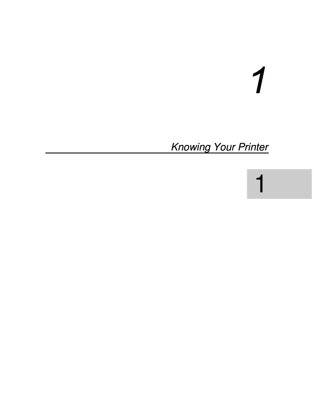 Xerox P12 manual Knowing Your Printer 