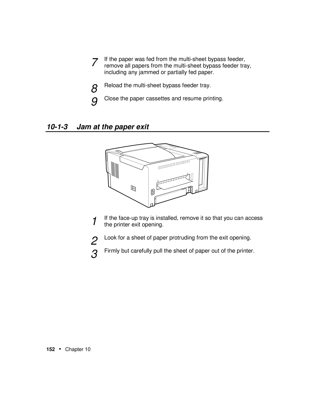 Xerox P12 manual Jam at the paper exit 