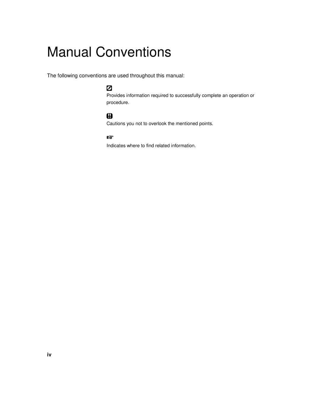 Xerox P12 Manual Conventions, Following conventions are used throughout this manual 