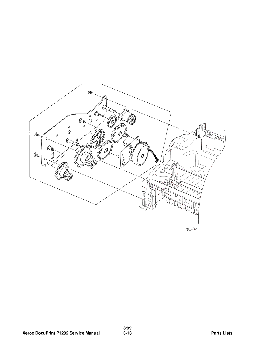 Xerox P1202 service manual Egl605e 